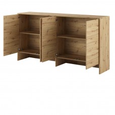 Plaukts virs gultas BED CONCEPT BC-11 BC-06, balts glancēts